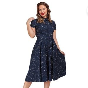 NWT Collectif Mary Grace Zodiac Constellation Dress in UK Sz 12/ US Sz 8